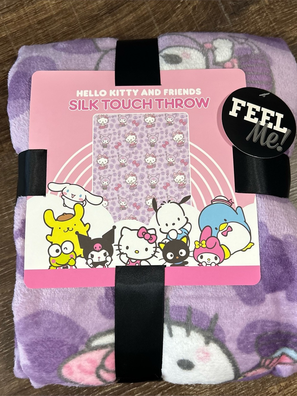 NWT Sanrio Kuromi Purple Silk Touch Throw Blanket Hello Kitty & Friends 50x60in